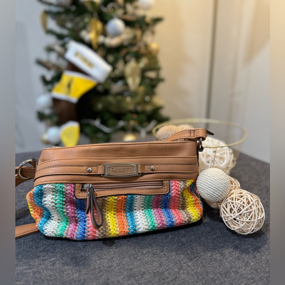 Rosetti Colorful Crochet Purse - Handbag/Shoulder Bag